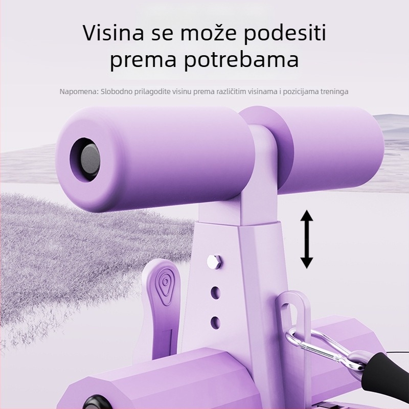 Pomoć za sit-up s dvostrukim usisnim čašicama i protukliznim remenom, model Xg-55668, 630 g