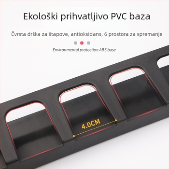 Zidni vertikalni držač za štapove za pecanje, izložbeni stalak i skladištenje mamaca