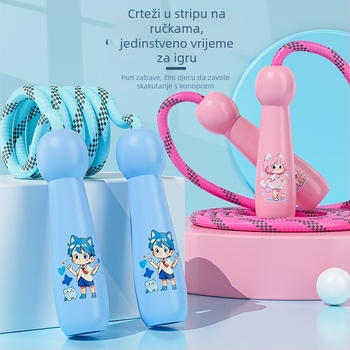 Dječje užad za preskakanje — izdržljiva ABS, podesiva, promjer 2.8 mm, pogodno za djecu