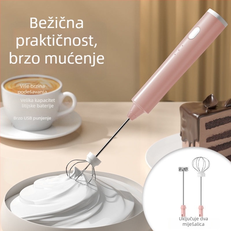 Električni ručni mikser za jaja, 7+ brzina, 1001–1200 W, prijenosni, za mućenje jaja i miješanje smjese