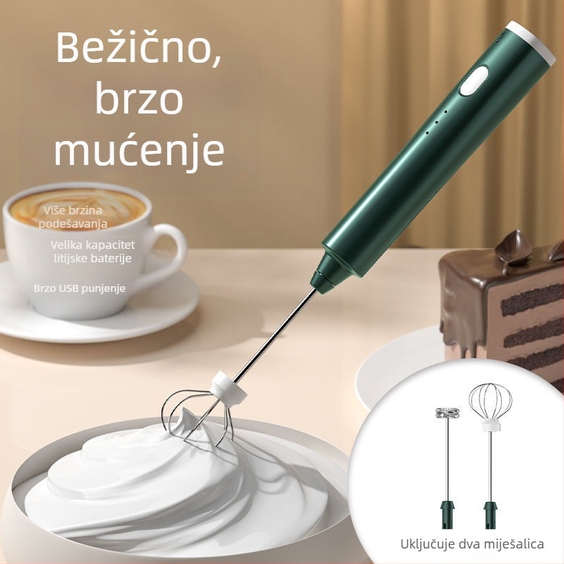 Električni ručni mikser za jaja, 7+ brzina, 1001–1200 W, prijenosni, za mućenje jaja i miješanje smjese