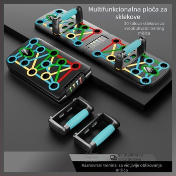 Sklopiva podrška za sklekove, model FWC-2, težina 890 g, pogodna za dom, ured ili vanjske uvjete