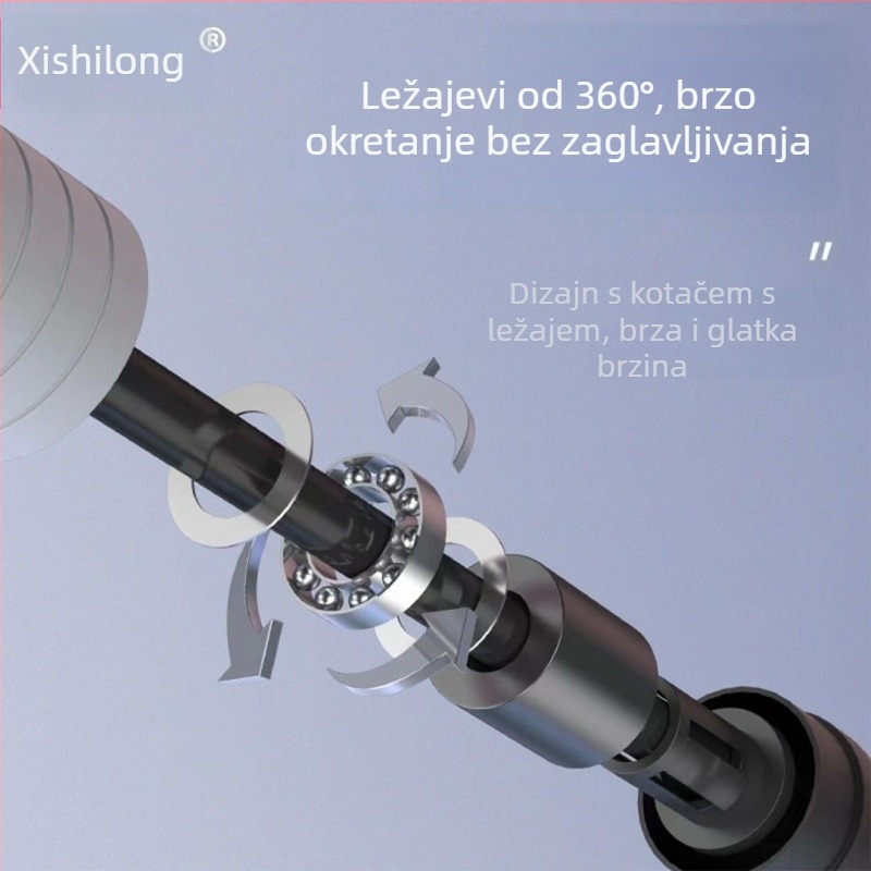 Skakač s metalnim ležajevima, mehanizam zaključavanja, PVC užad, protuklizna drška, za odrasle fitness i trčanje