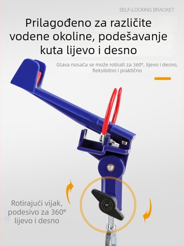 Držač štapova od nehrđajućeg čelika, fiksni položaj, bez rotacije, bez sklopivosti