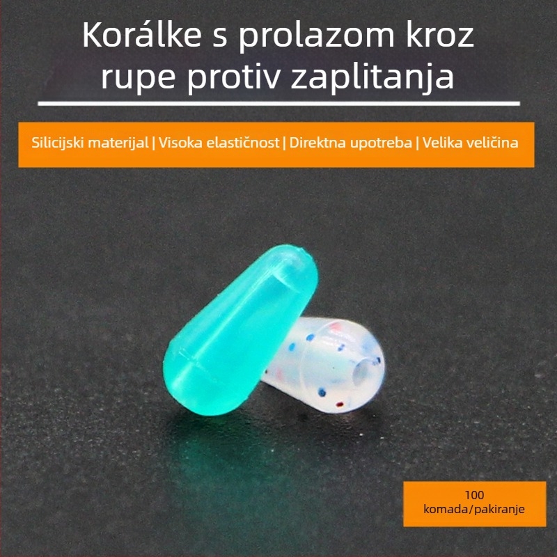 Remark silikonske perle s otvorom protiv zaplitanja – ribolovni pribor