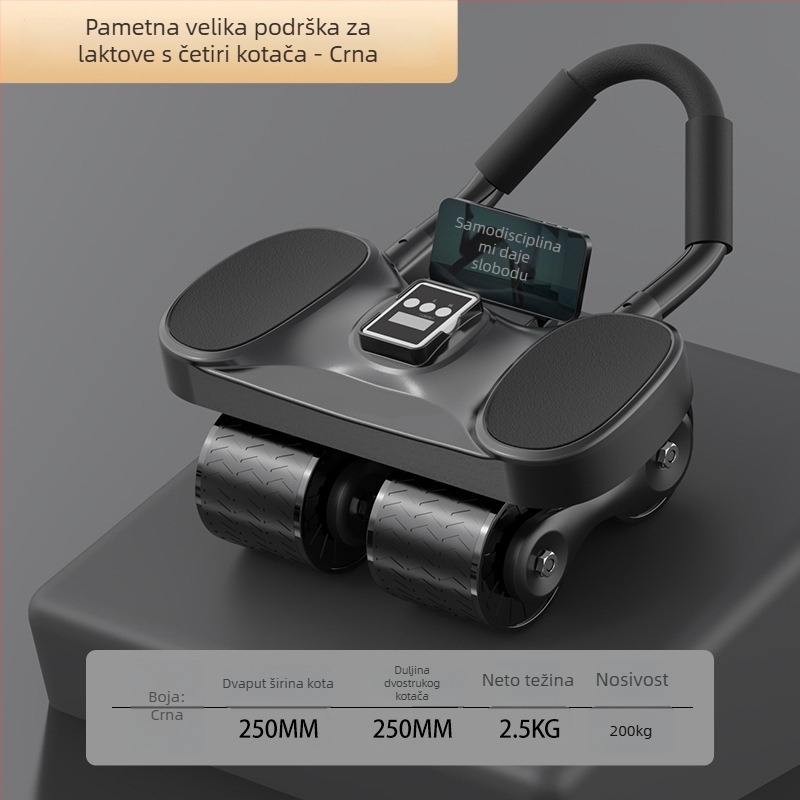 Abdominalni kotačić s četiri kotača, automatsko vraćanje, tiho, podrška za lakat, poboljšani model JF8