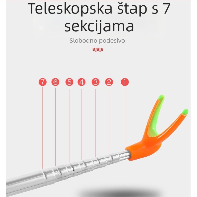 Turret-stil držač za štap za pecanje od nehrđajućeg čelika, sklopni, višesmjerno okretanje