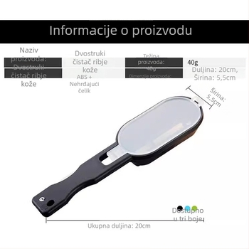 Ručni škraper za ribje ljuske sa poklopcem – kuhinjski alat, višenamjenski, moderan minimalistički dizajn
