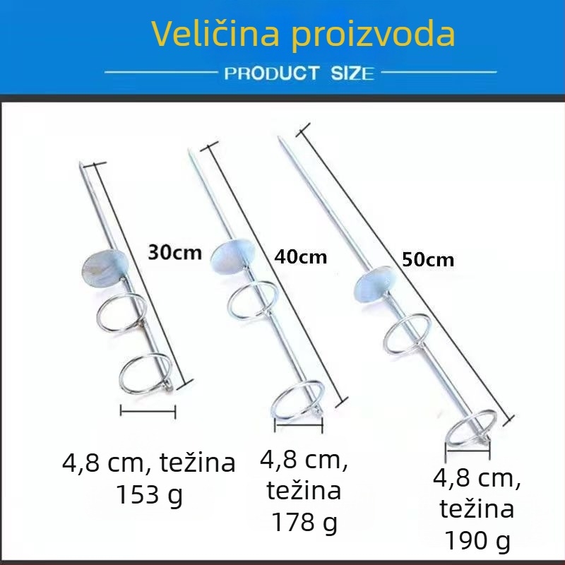 Držač za morski štap, dvostruki krug, dvostruka namjena, produžena i zadebljana potpora, dugi domet štapa, nehrđajući čelik