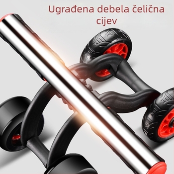 Trbušni kolut s četiri kotača, automatsko vraćanje, tiho djelovanje, nije sklopiv, težina 1,6 kg