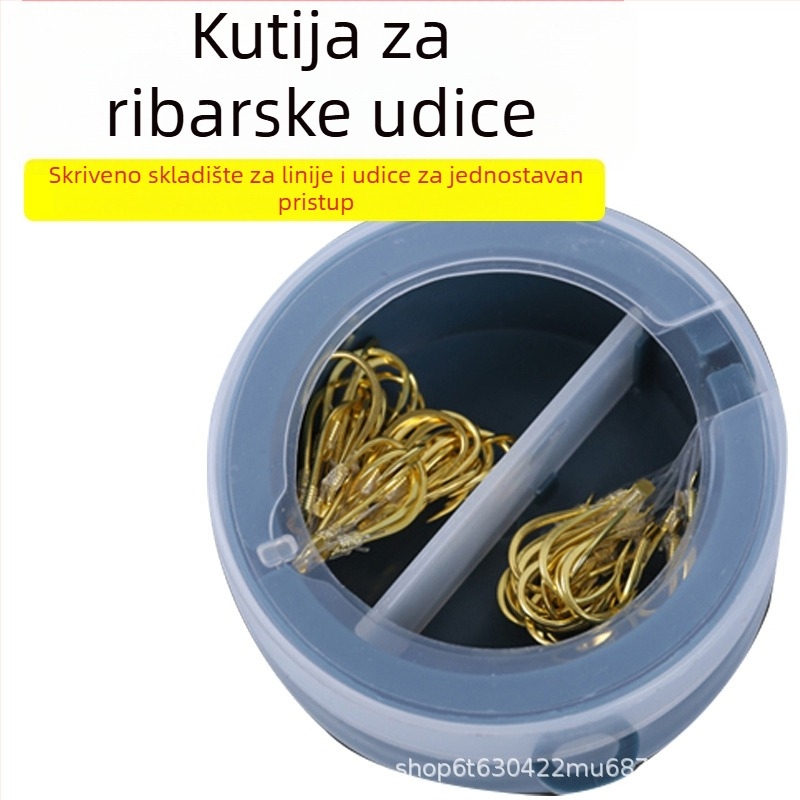Kutija za pohranu kuki za morski ribolov s rotirajućim odjeljkom za podluku, velika kapaciteta, ABS materijal, Marka Other