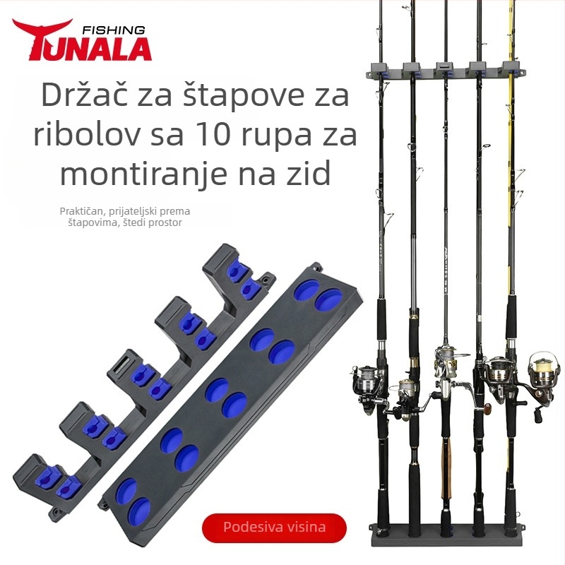 TUNALA plastični stalak za štapove za ribolov, za izlaganje i pohranu
