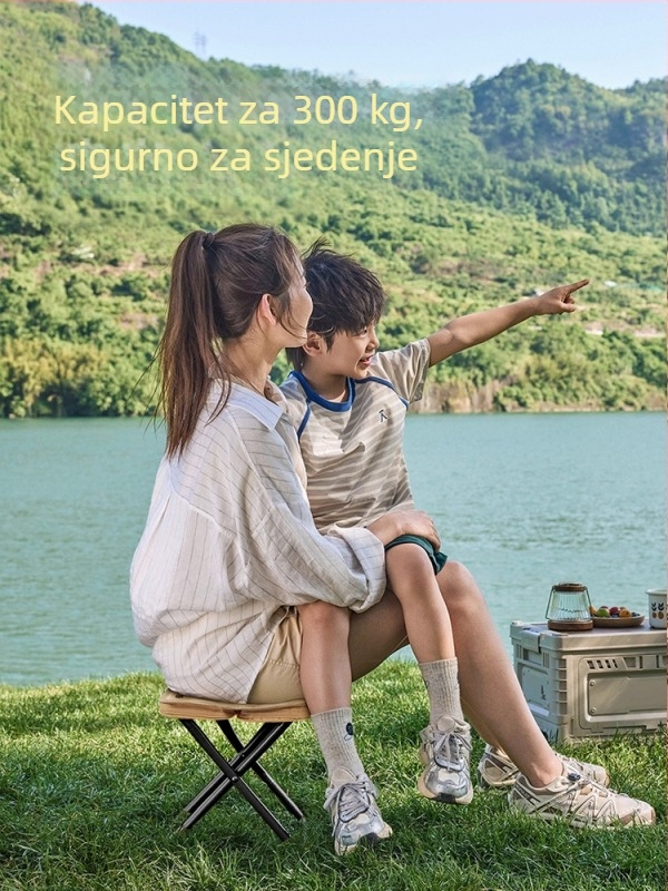 Sklopivi kamping stolac – lagano prijenosno vanjsko sjedalo s okvirom od visokougljičnoga čelika, ultra lagano, sofisticiran kamping stil