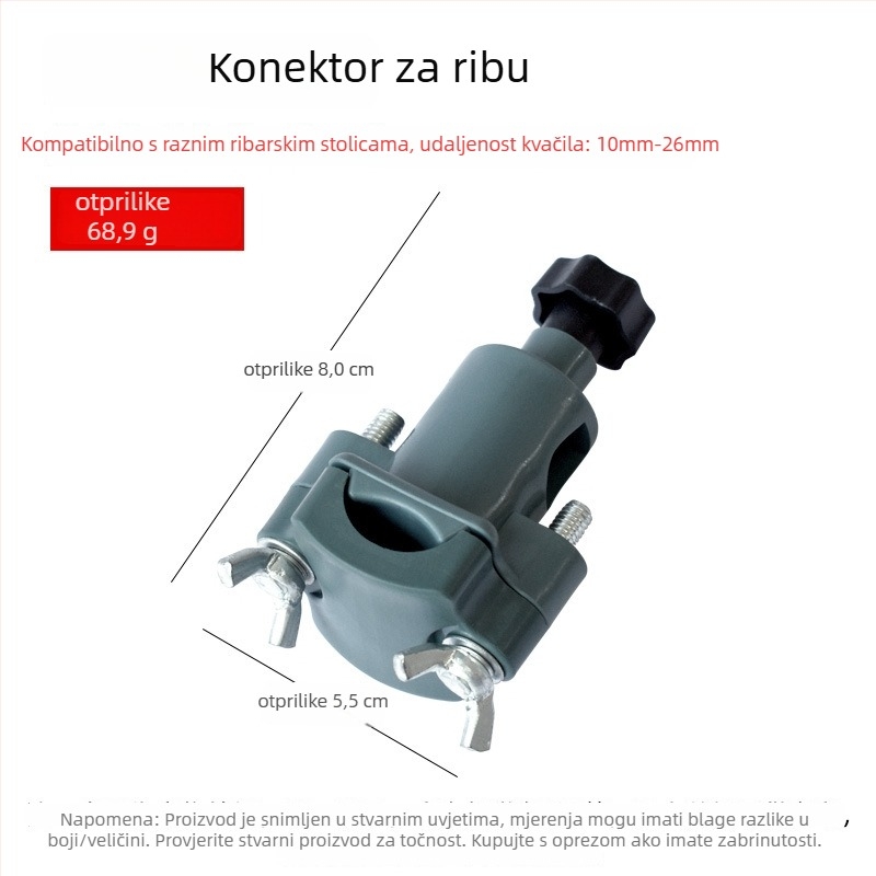 Univerzalni dvostruki stalak za kutije za ribolov, stolicu i sjedalo — plastična konstrukcija, brenda Fishing Shura