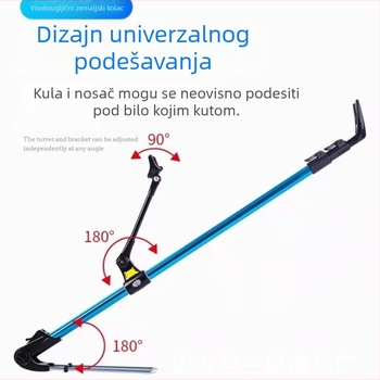 Morning Fish Music aluminijski nosač za štapove – držač štapova i dodaci za kutiju za ribolov