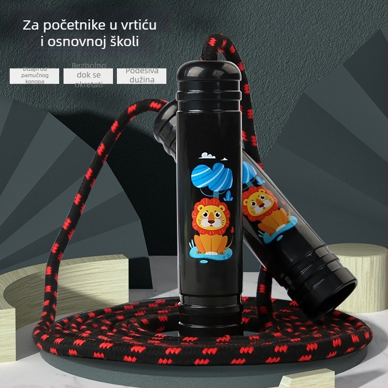 QIM vijača za skakanje | ABS/pamučna užica, duljina 2,7 m | pogodno za djecu, fitness i sport