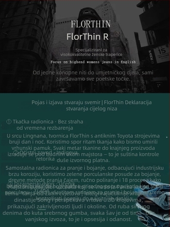Traperice Slim-Fit s visokim strukom, blago proširene, skraćene – 50–70% pamuk, 30–50% poliester, četverostruko rastezljive