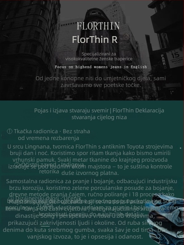 Traperice Slim-Fit s visokim strukom, blago proširene, skraćene – 50–70% pamuk, 30–50% poliester, četverostruko rastezljive