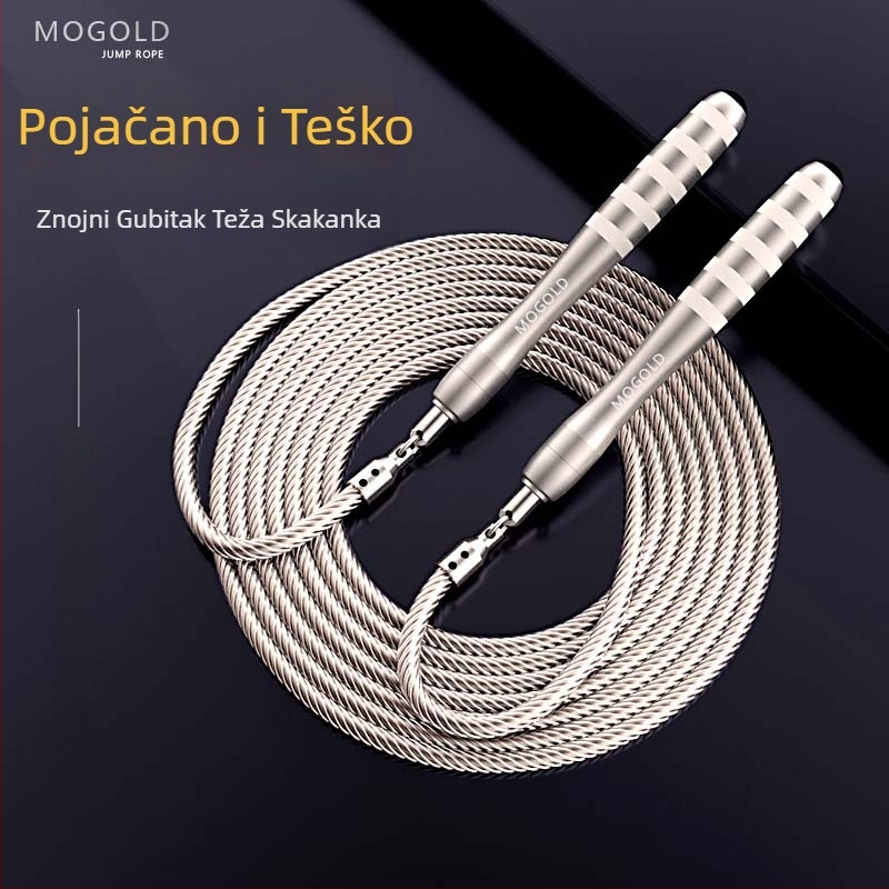 MOGOLD uže za skakanje — aluminijska legura, specifikacije 3, pogodno za fitness opremu