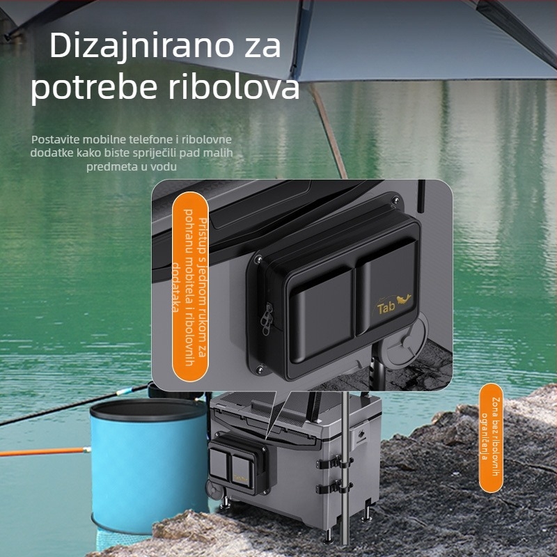 Tab bočna torba za kutiju za pecanje - višestruka torba za pohranu i alatni komplet