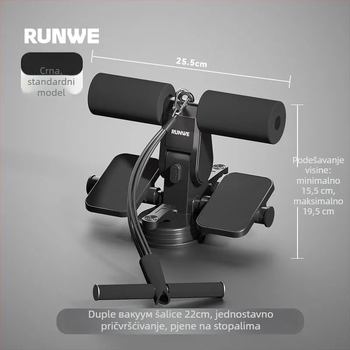 Trbušni disk HS-021, nerasklopiv, za ured, vanjske i kućne potrebe, za fitness i bodybuilding