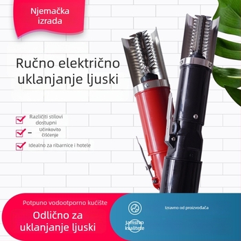 Zatvoren električni alat za uklanjanje ribljih ljuskica, bežični i uz kabel, automatski, za kućnu i komercijalnu upotrebu