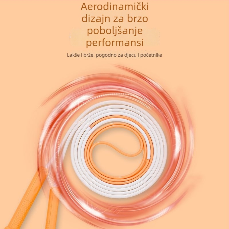 Dvozonsko podesivo uže za preskakanje, PVC, za djecu, fitness oprema