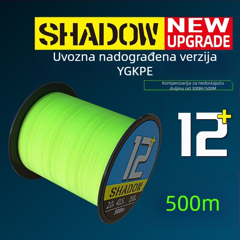 Glavna linija – PE ribolovna linija marke Lian, nosivost 3–33 kg, morski ribolov, 50 špula