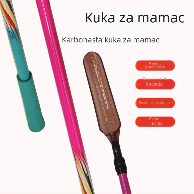 Uređaj za bacanje mamaca s teleskopskom glavom žlice, PC kućište, dodatak za dugačke bacaje