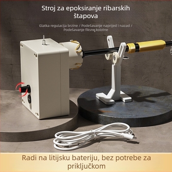 DIY stroj za navijanje vodilnih prstena štapa s premazom epoksidnom smolom (PVC)