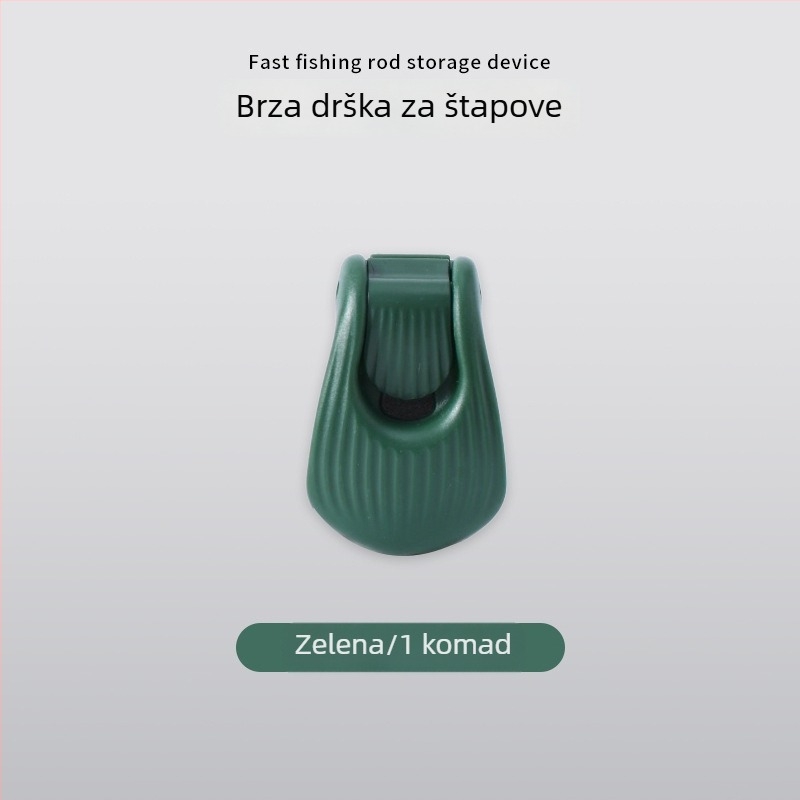 Držač za ribarske štapove, dvostruko podesiva kopča, višenamjenski skladišni klips, zaštita štapa, plastični materijal