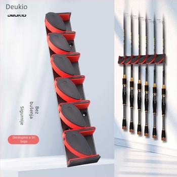 Have Fun Zidni držač za štapove – bez bušenja, brzi kopčasti zatvarač, višestruka rotacija, dvostruka uporaba, gumeni pojas visokog elastičnosti