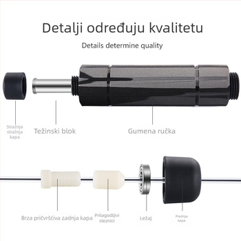 Bežični dvostruko namjensko preskakanje konopca za fitness (Marka: Sowell; Materijal: PVC; Namjena: fitness i ljepota; Djeca: Ne)