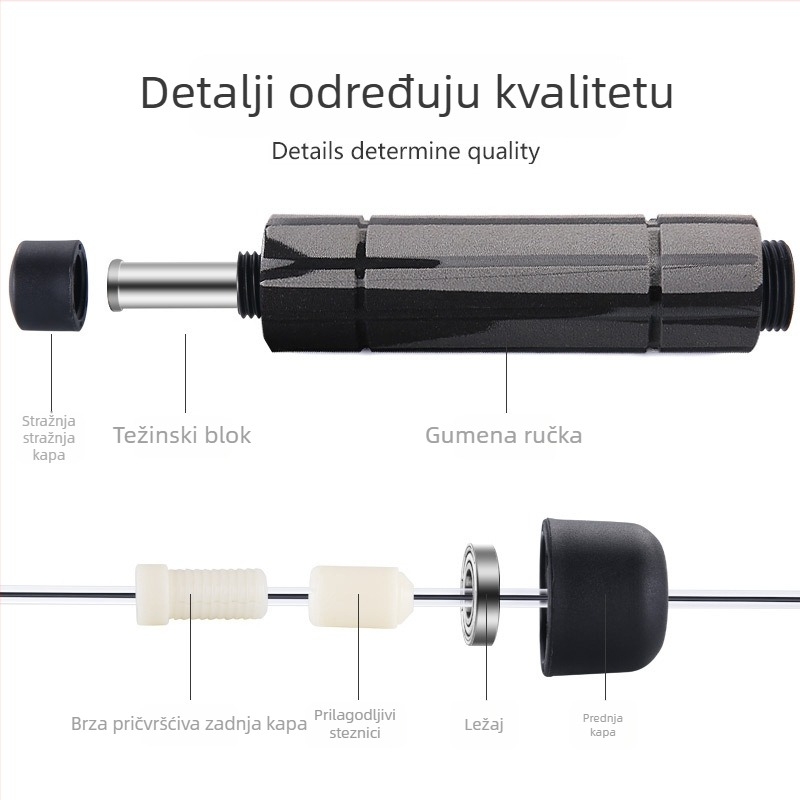 Bežični dvostruko namjensko preskakanje konopca za fitness (Marka: Sowell; Materijal: PVC; Namjena: fitness i ljepota; Djeca: Ne)