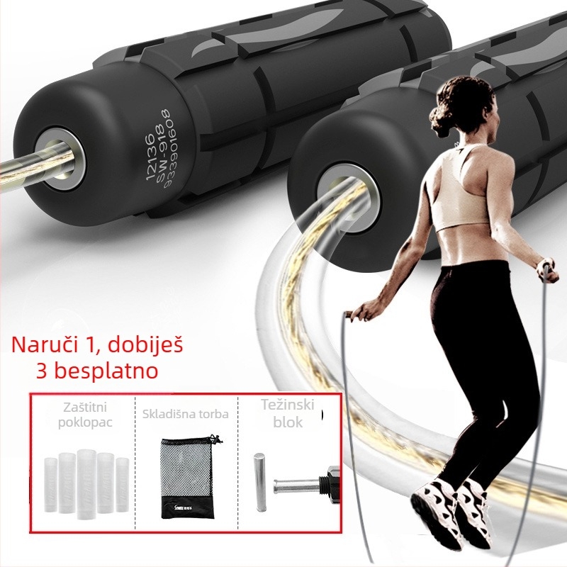 Bežični dvostruko namjensko preskakanje konopca za fitness (Marka: Sowell; Materijal: PVC; Namjena: fitness i ljepota; Djeca: Ne)