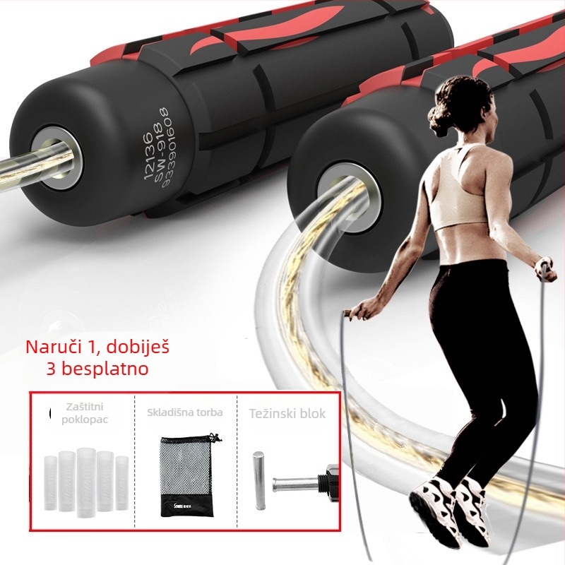 Bežični dvostruko namjensko preskakanje konopca za fitness (Marka: Sowell; Materijal: PVC; Namjena: fitness i ljepota; Djeca: Ne)