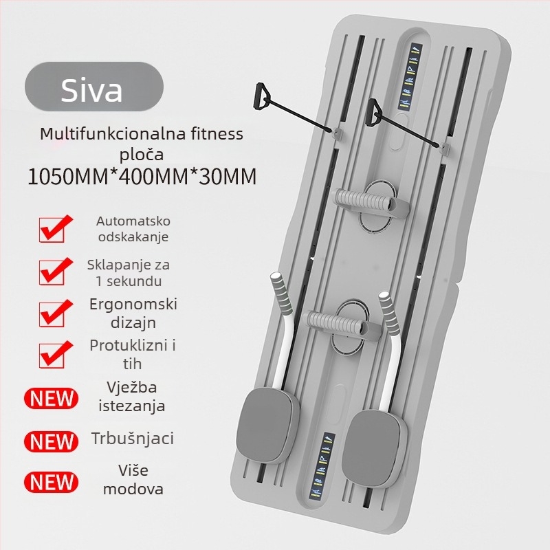 6-u-1 multifunkcionalna ploča za trbušne mišiće, sklopiva za kućnu upotrebu, težina 4 kg, model: Multifunkcionalna ploča za trbuh