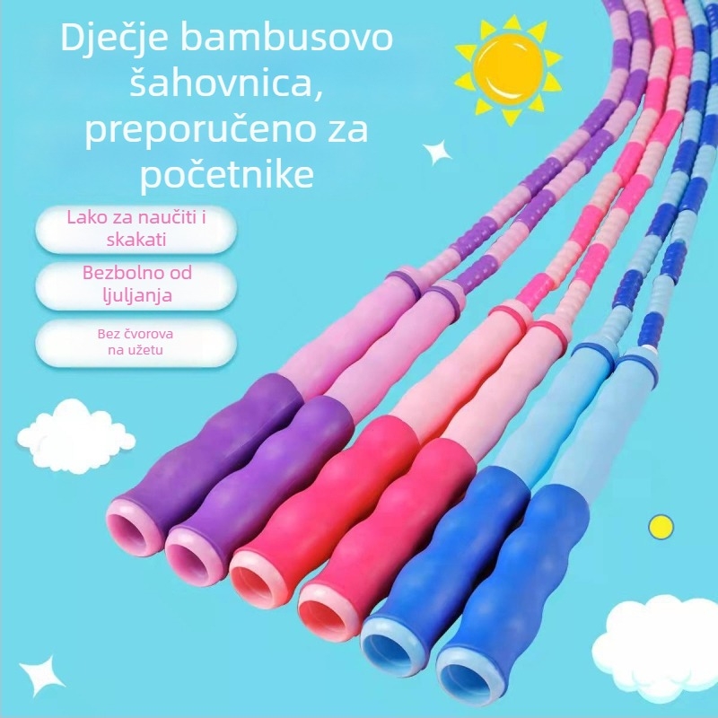Bambusovo segmentirano užad za djecu, pogodno za vrtić i prvi razred (Specifikacija 3)
