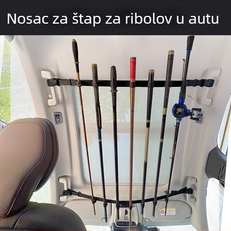 Kaixiu držač ribarskih štapova na krovu automobila, stropni spremnik za ribolovni pribor, PP materijal, proizvedeno u Kini