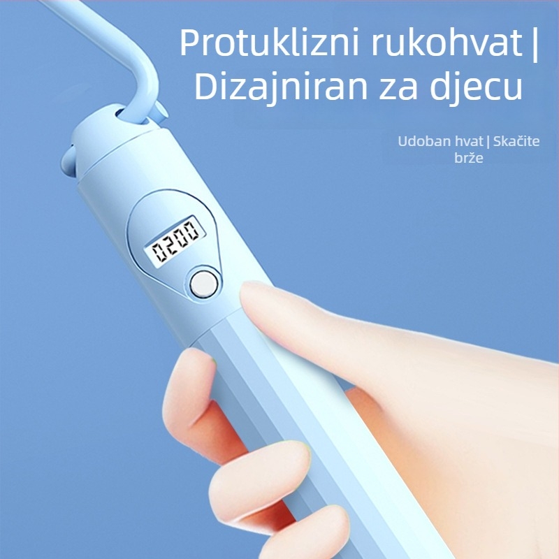 Morning rise dječje brojano užet za preskakanje s ABS-om i čeličnom žicom, pogodno za početnike i djecu