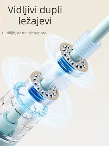 Švihadlo s dvostrukim ležajevima za djecu – PVC; pogodno za trčanje, fitness i bodybuilding