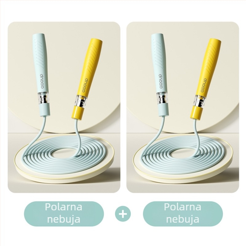 Švihadlo s dvostrukim ležajevima za djecu – PVC; pogodno za trčanje, fitness i bodybuilding