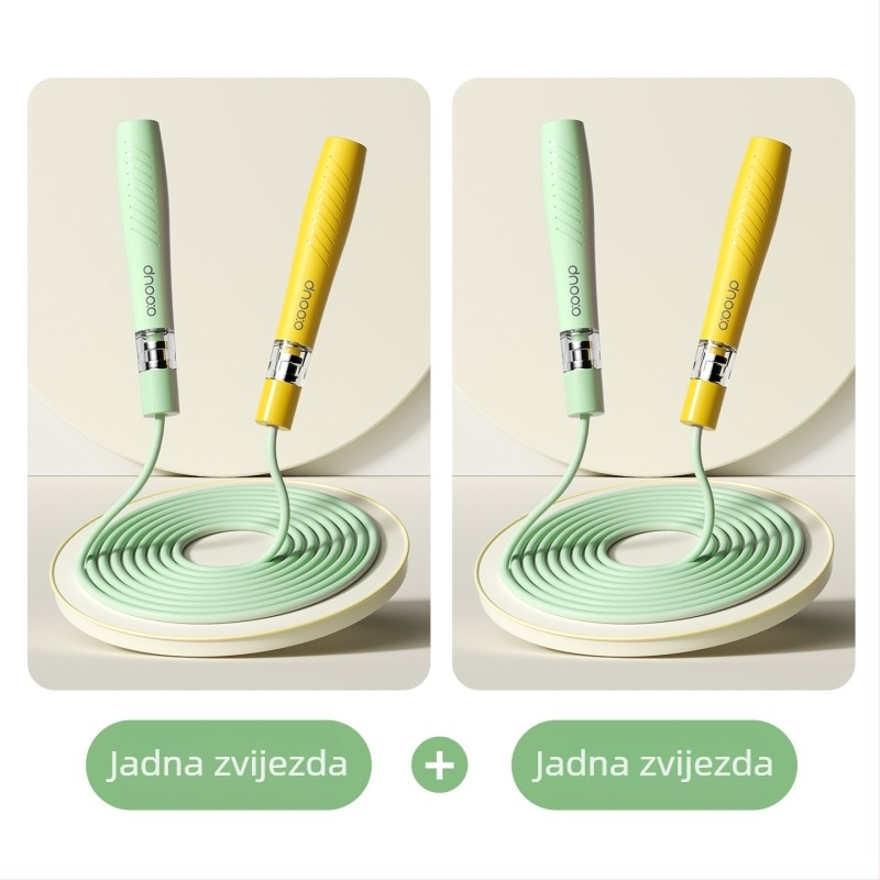 Švihadlo s dvostrukim ležajevima za djecu – PVC; pogodno za trčanje, fitness i bodybuilding