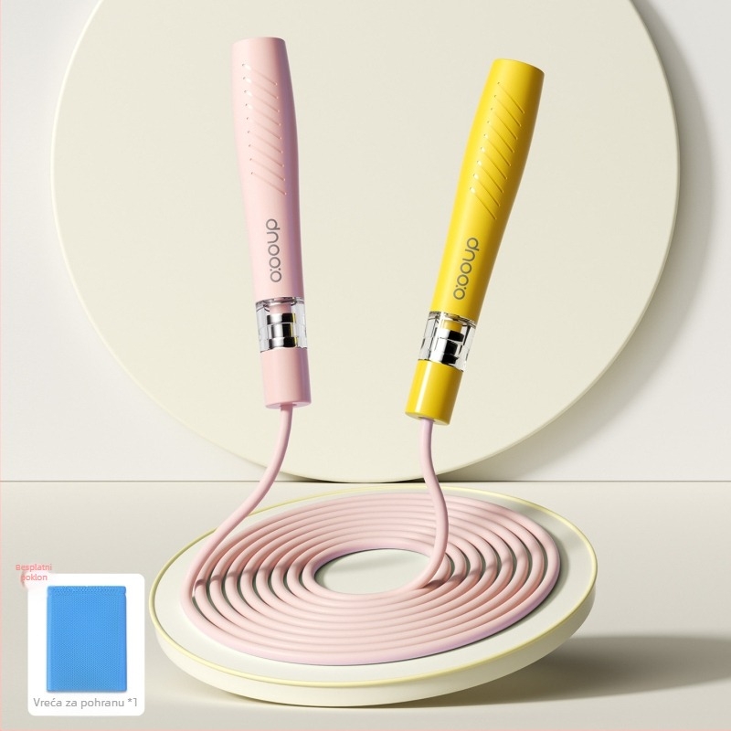 Švihadlo s dvostrukim ležajevima za djecu – PVC; pogodno za trčanje, fitness i bodybuilding