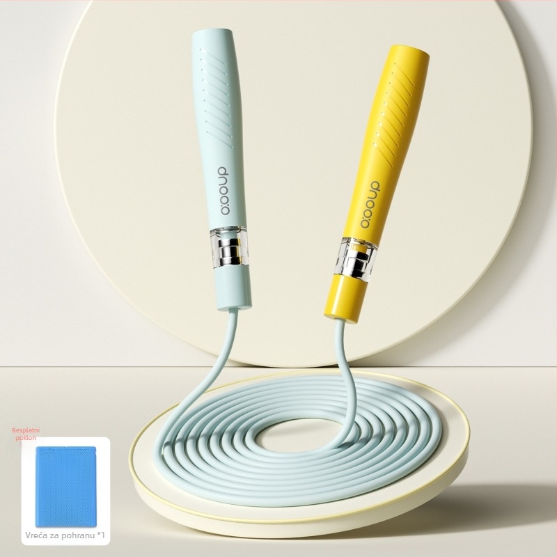 Švihadlo s dvostrukim ležajevima za djecu – PVC; pogodno za trčanje, fitness i bodybuilding