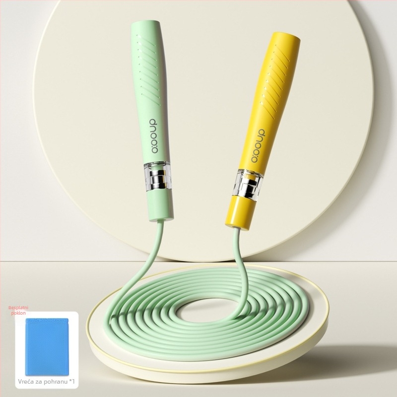 Švihadlo s dvostrukim ležajevima za djecu – PVC; pogodno za trčanje, fitness i bodybuilding