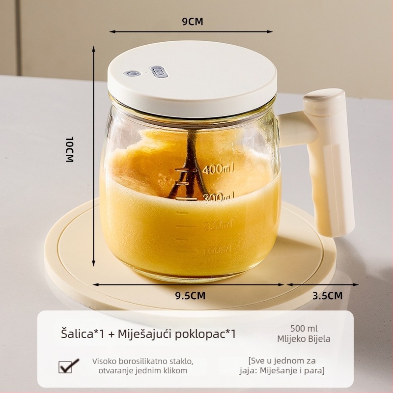 Youqin višenamjenski električni mikser za jaja, potpuno automatska zdjela za miješanje i posuda za kuhanje na paru