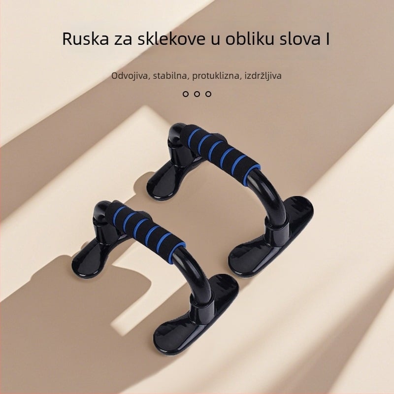 H-oblik podrške za sklekove, odvojiva, TLS 0101, 1 par, 1,3 kg, za ured ili kućnu teretanu