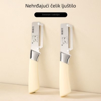 Nehrđajući čelični oguljivač, višenamjenski alat za guljenje voća, dvostruki za ananas i šećernu trsku