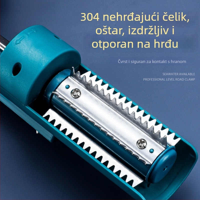 Električni skaler s 6 redova zuba, debeli i podesivi, od nehrđajućeg čelika 304, višenamjenski alat